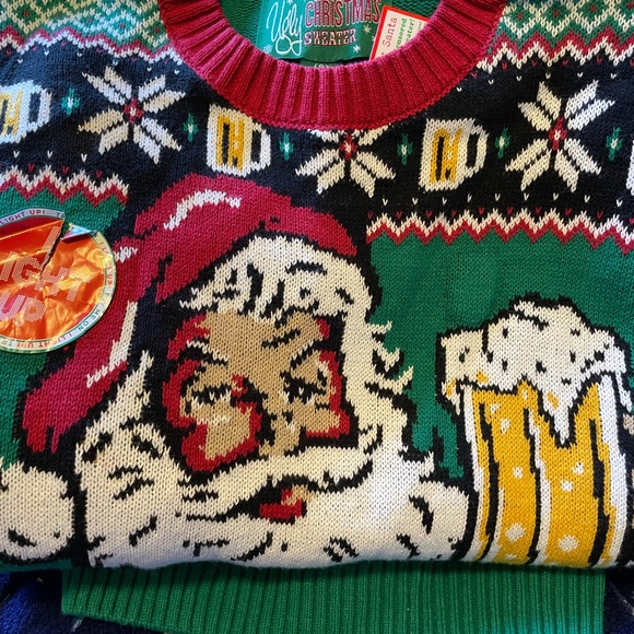 Small LIGHT UP UGLY SWEATER - Picture 2 of 4